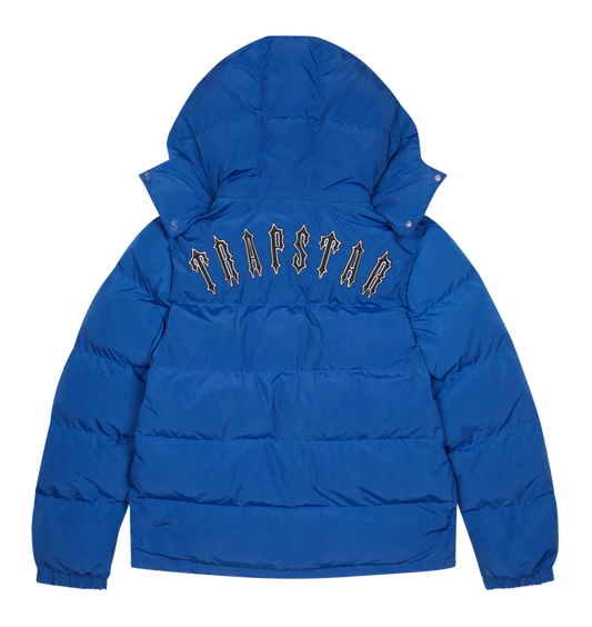 TRAPSTAR IRONGATE DETACHABLE HOODED PUFFER - DAZZLING BLUE