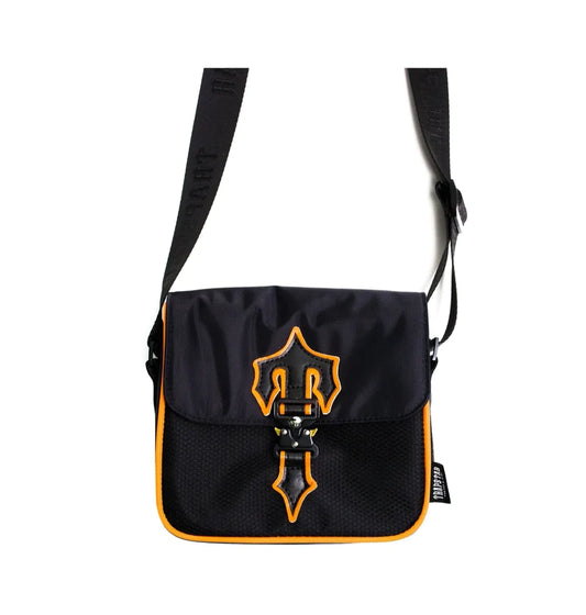 TRAPSTAR IRONGATE T CROSS-BODY BAG - BLACK/ORANGE