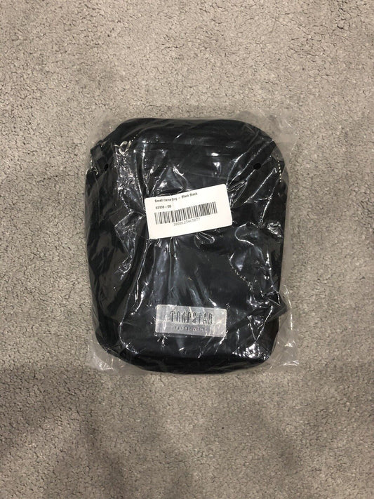 TRAPSTAR IRONGATE T PREMIUM SMALL ITEMS BAG - BLACK/CHROME