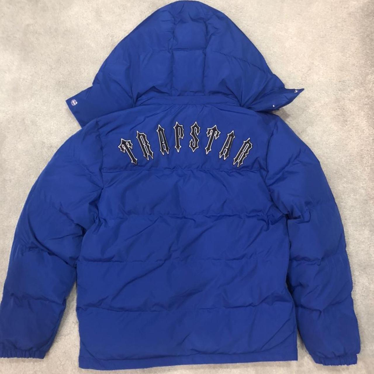 TRAPSTAR IRONGATE DETACHABLE HOODED PUFFER - DAZZLING BLUE