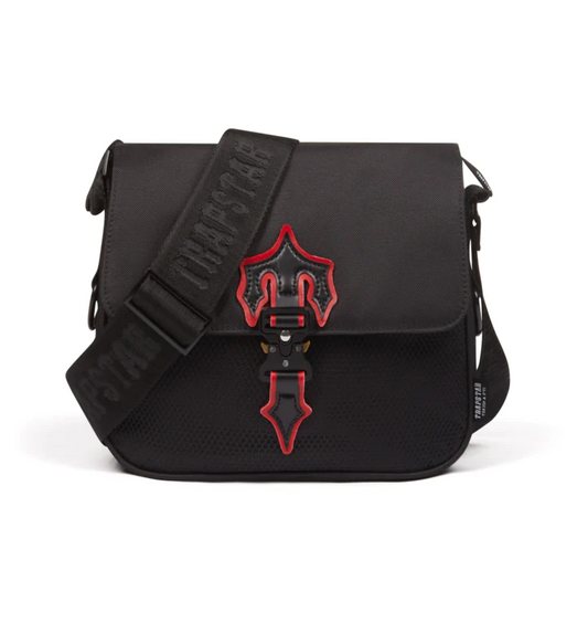 TRAPSTAR IRONGATE T CROSS-BODY BAG 2.0 - BLACK/RED