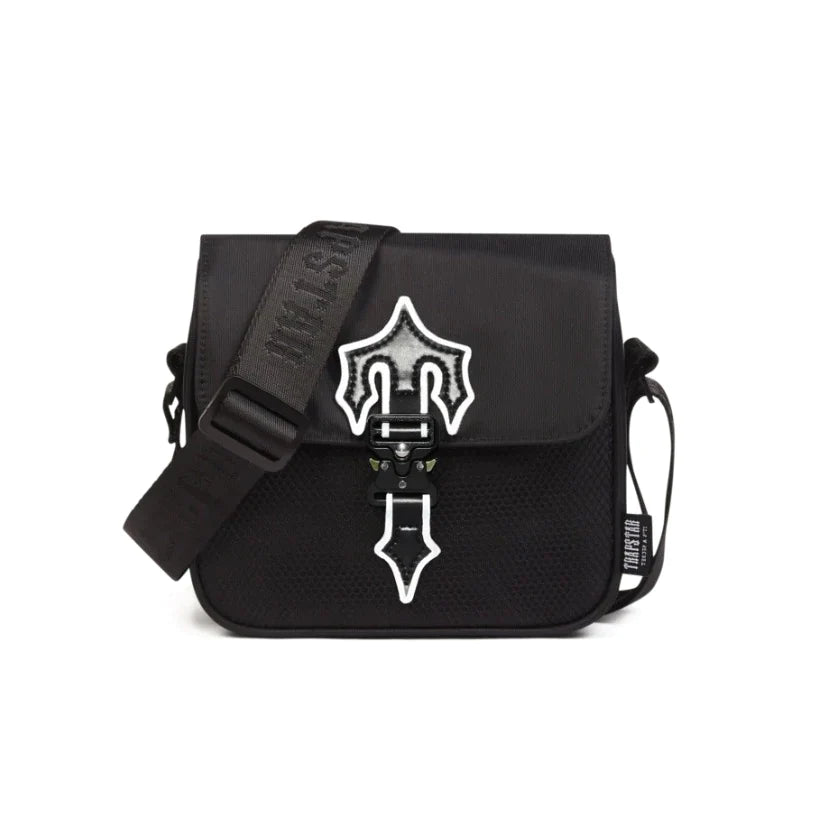 TRAPSTAR IRONGATE T CROSS-BODY BAG - BLACK/WHITE