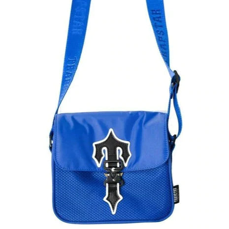 TRAPSTAR IRONGATE T CROSS-BODY BAG - BLUE/WHITE