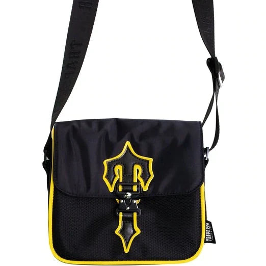 TRAPSTAR IRONGATE T CROSS-BODY BAG - BLACK/YELLOW