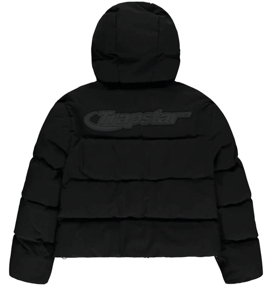 TRAPSTAR HYPERDRIVE TECHNICAL HOODED PUFFER - BLACK [NEW IN]