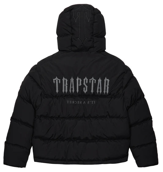 TRAPSTAR DECODED HOODED PUFFER 2.0 - BLACK [NEW IN]