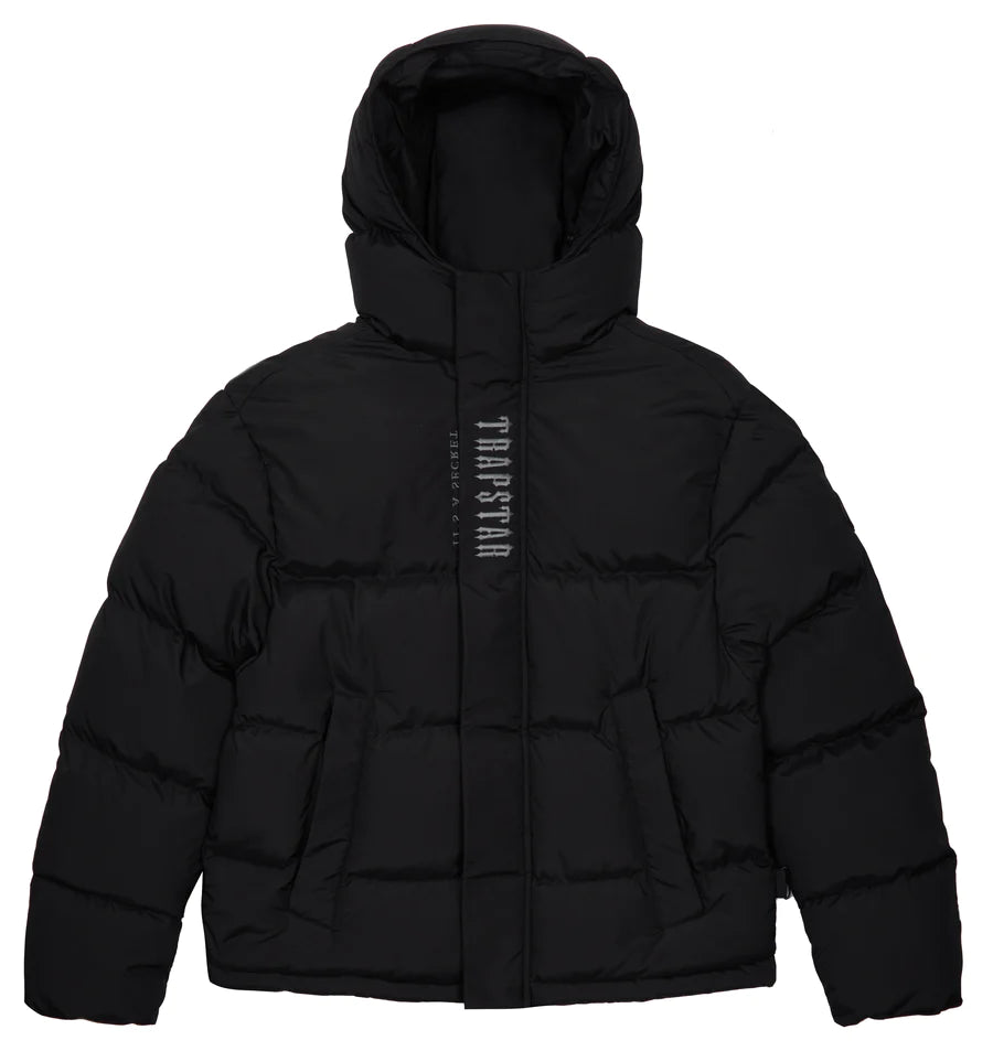 TRAPSTAR DECODED HOODED PUFFER 2.0 - BLACK [NEW IN]