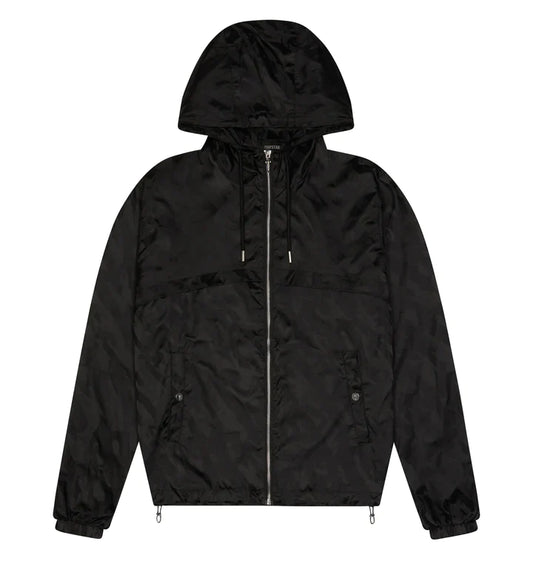 TRAPSTAR PREMIUM MONOGRAM WINDBREAKER - BLACK