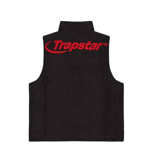 TRAPSTAR HYPERDRIVE GILET - BLACK/RED